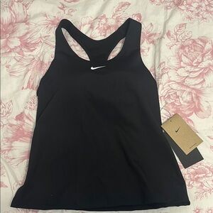 Nike Black Fitted Sleeveless Tank Top